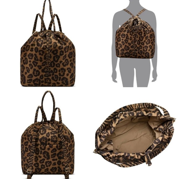 Vince CAMUTO Harlo Nylon Medium Backpack Leopard - Picture 6 of 6